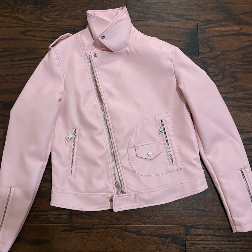 Pink Women's Biker Jacket